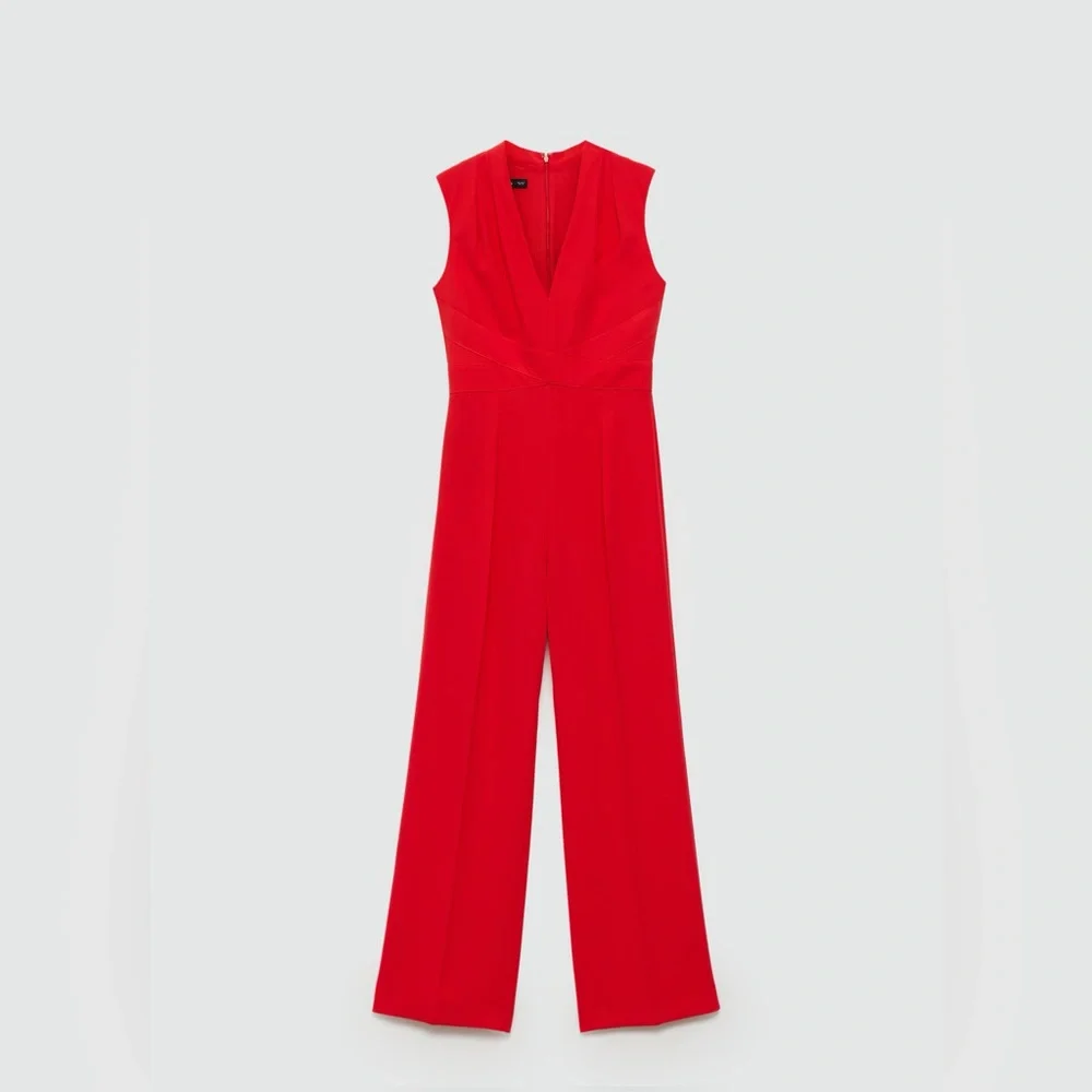 Mango long jumpsuit with crossover detail NWT - Picture 2 of 7
